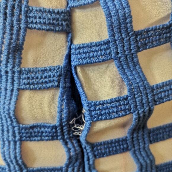 Champagne & Strawberries Windowpane Fishtail Skirt S Mermaid Corporate Siren - Picture 5 of 8